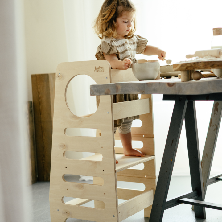 Montessori bokštelis Eglė - natūralios spalvos