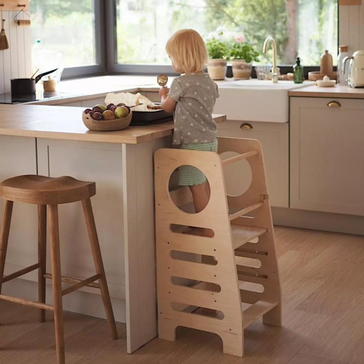 Montessori bokštelis Eglė - natūralios spalvos