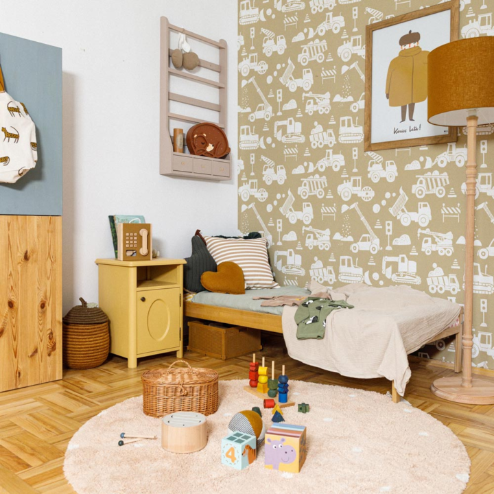 Tapetai SIMPLE Konstruktoriai smėlio rudumo