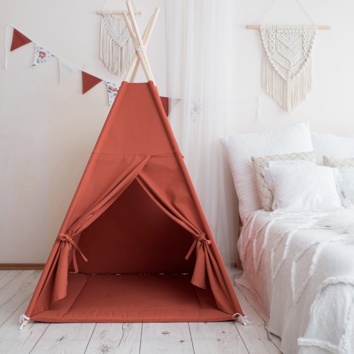 Vaikiška palapinė - Tipis „Terracotta“ spalvos