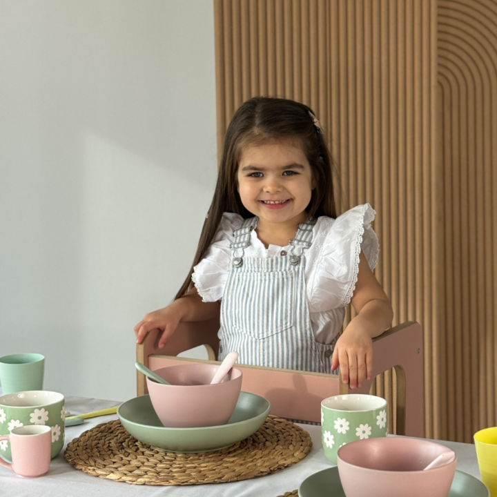 Montessori bokštelis LIEPA - rausvos spalvos
