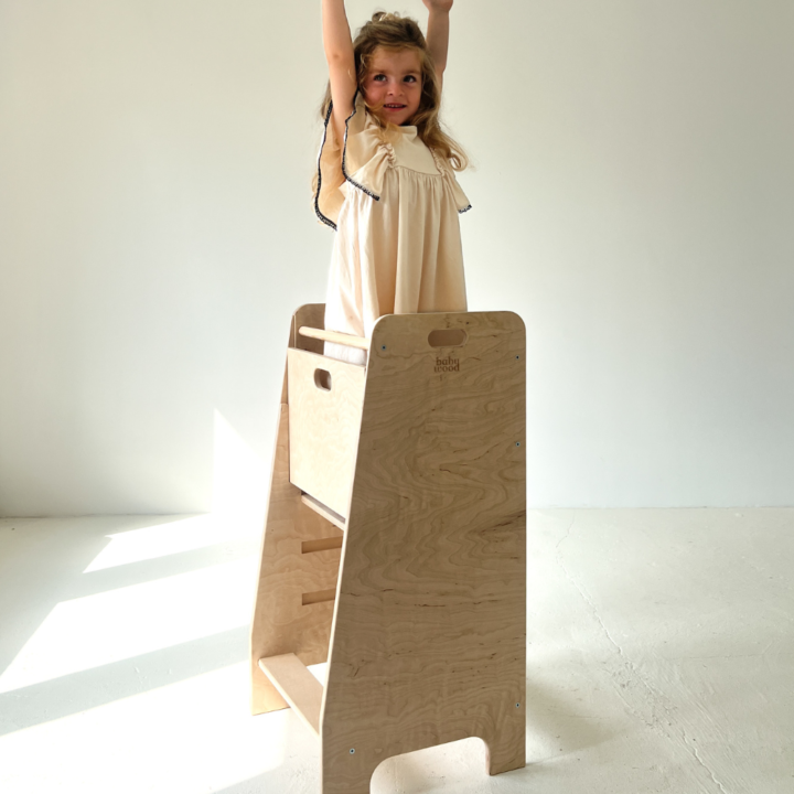 Montessori bokštelis su dvigubu sulaikymu IEVA - natūralus