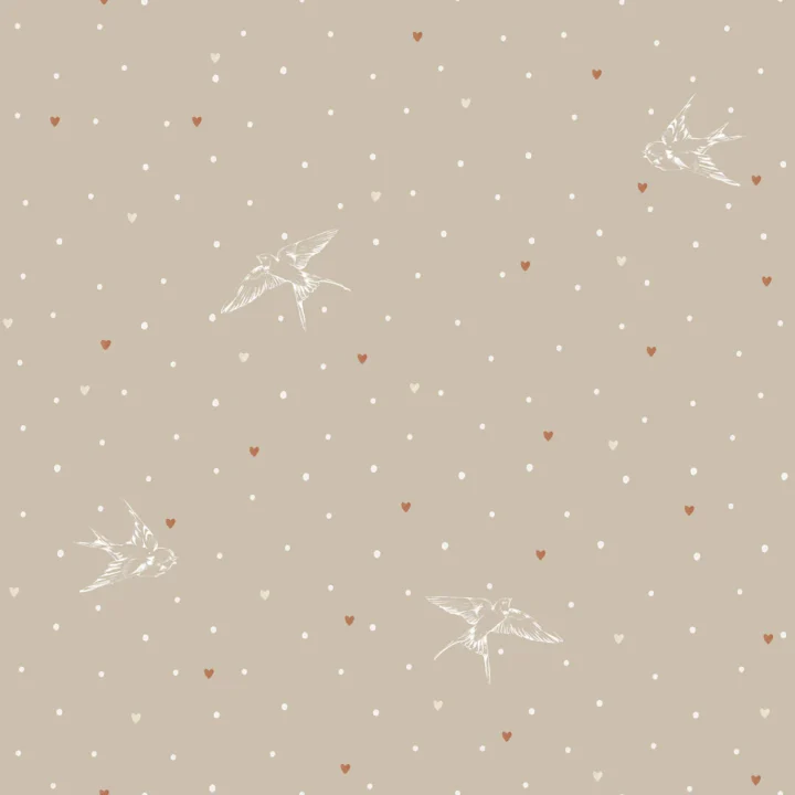 Tapetai SIMPLE Beige Kregždutės
