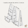 Vaikiška Drabužių Spinta-Namelis
