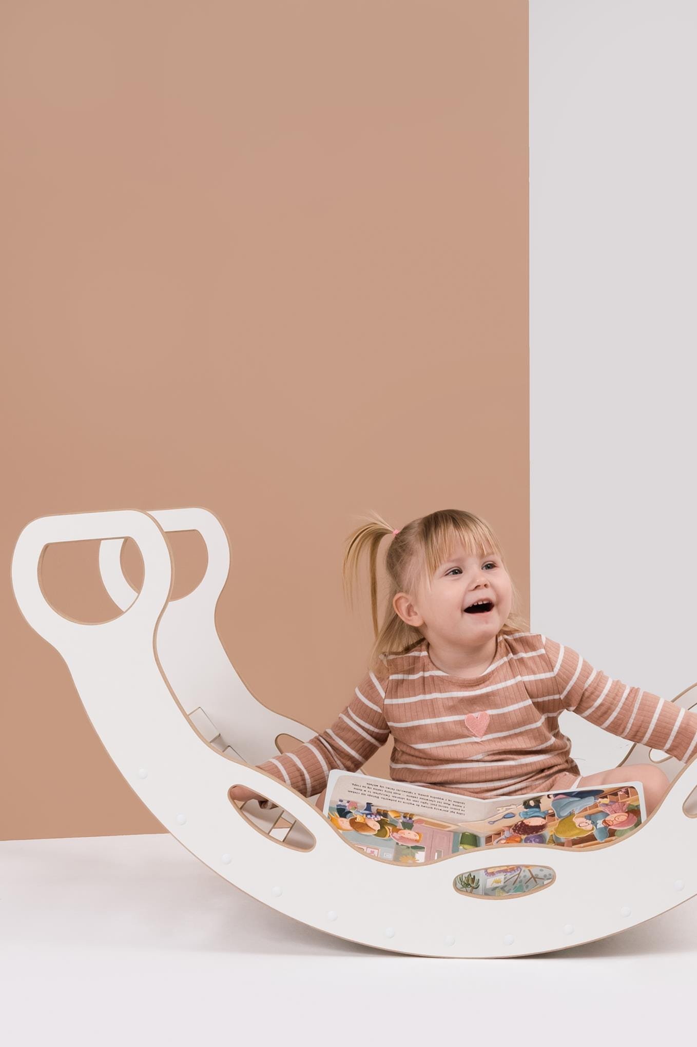 3in1 Didelis rokeris su rankenom + čiuožykla KOPĖČIOS + stalviršis