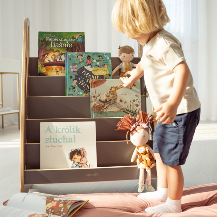 MINI Pilka Montessori knygų lentyna