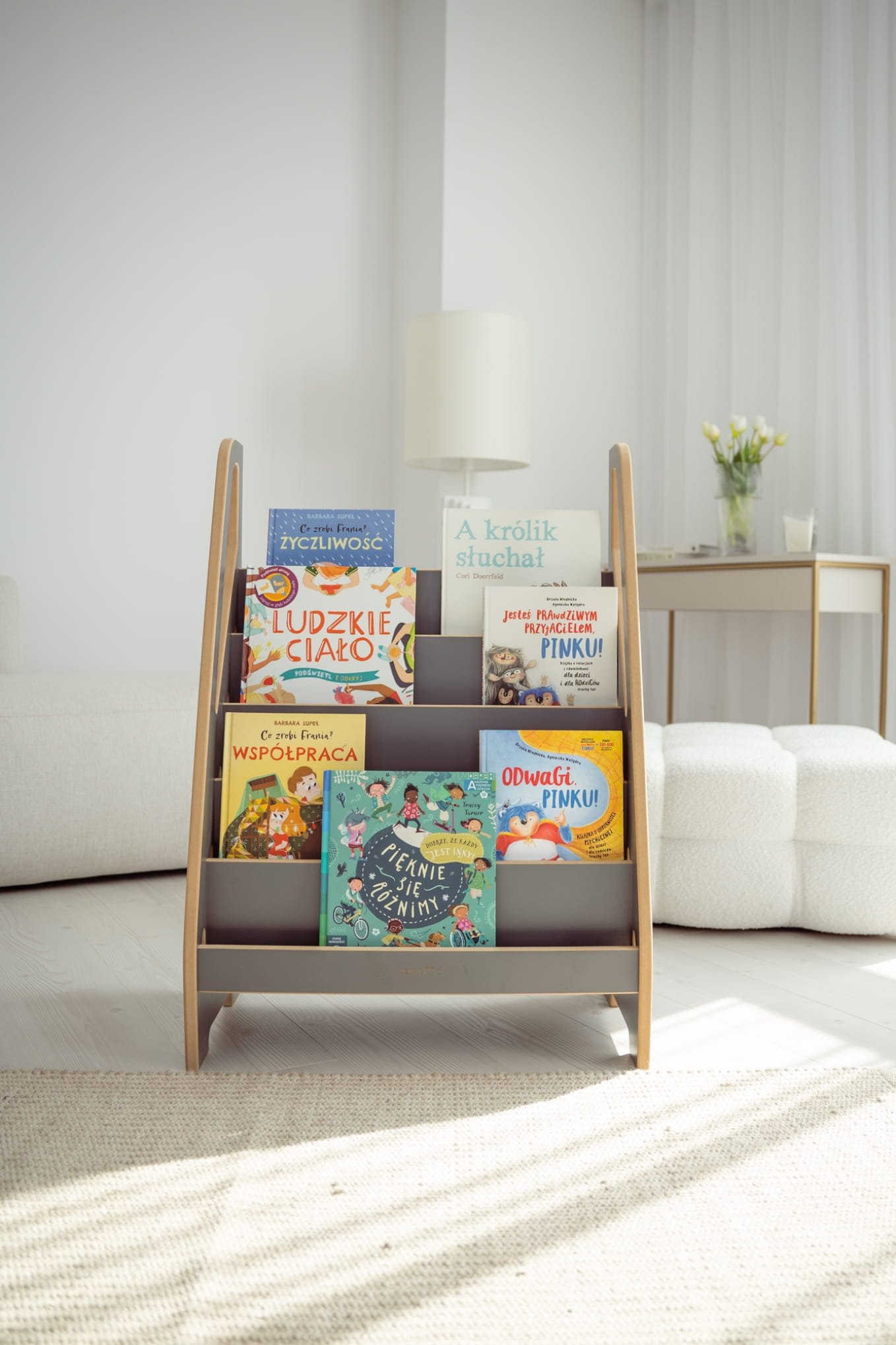 MINI Pilka Montessori knygų lentyna