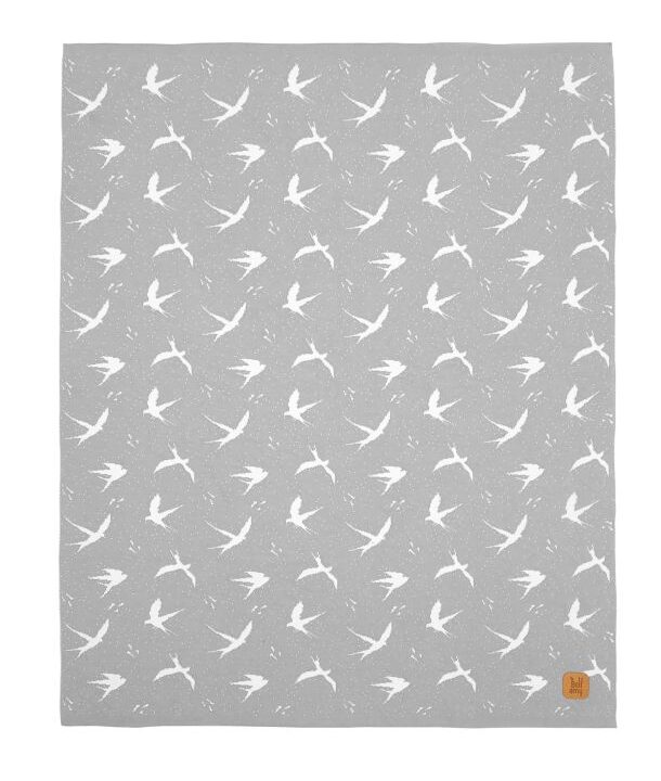 FLY Kūdikio Medvilninė Antklodė Pilka 80x100