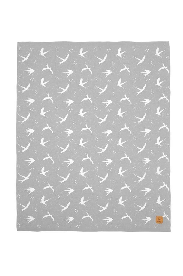 FLY Kūdikio Medvilninė Antklodė Pilka 80x100
