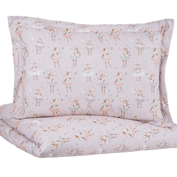 Vaikų Patalynės komplektas BALERINOS medvilnė 140x200