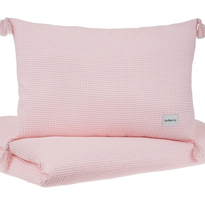 Pagalvėlė ir Lovatiesė Rausva 100x180