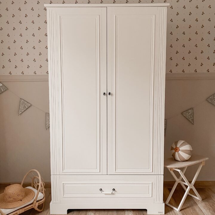 IDĖ Elegantiška Balta 2 Durų Spinta