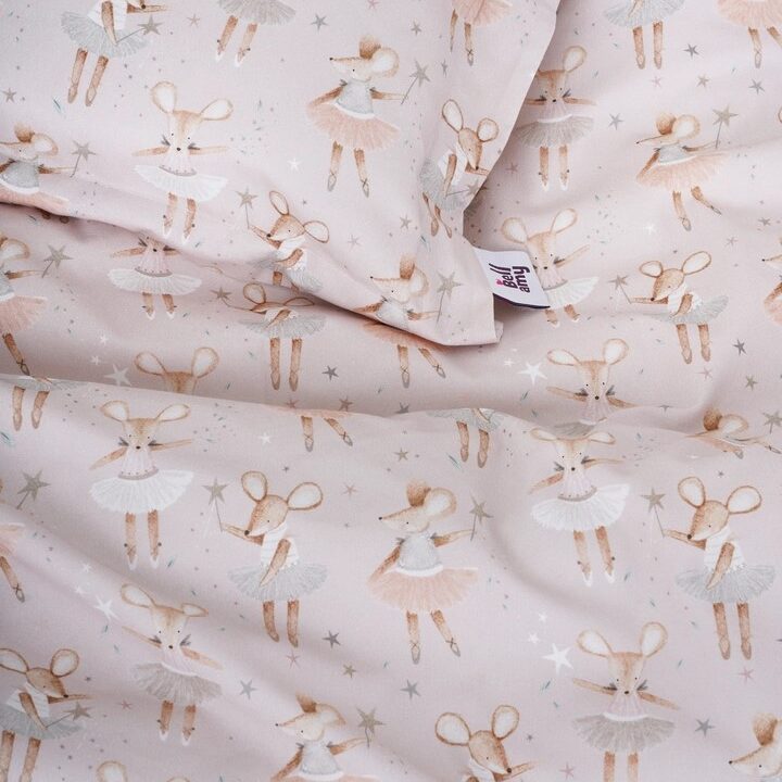 Vaikų Patalynės komplektas BALERINOS medvilnė 100x135cm