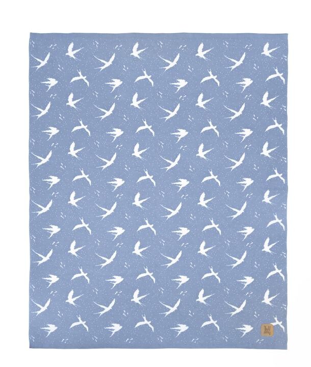 FLY Kūdikio Medvilninė Antklodė Melsva 80x100