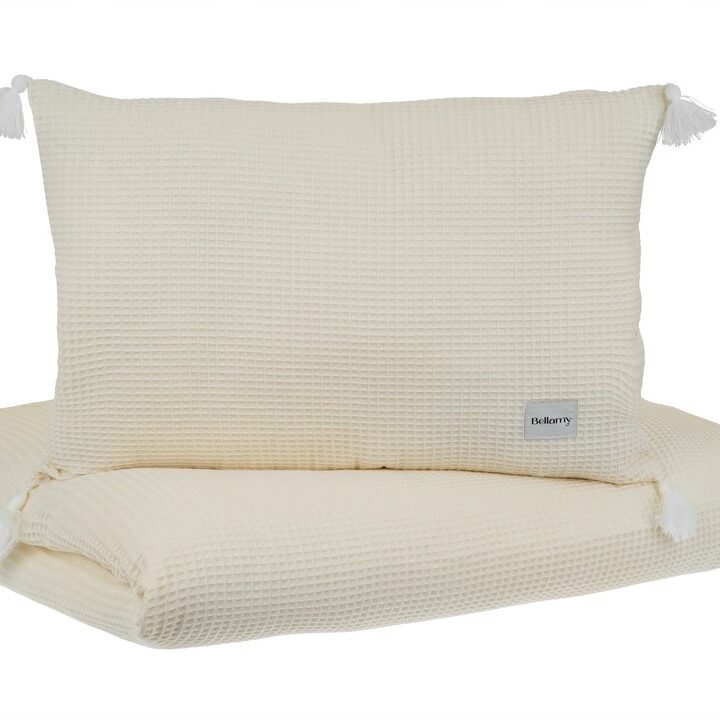 Pagalvėlė ir Lovatiesė Balta 100x180