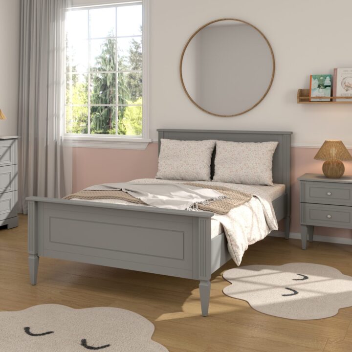 IDĖ Pilka Vaikiška Lova 120x200