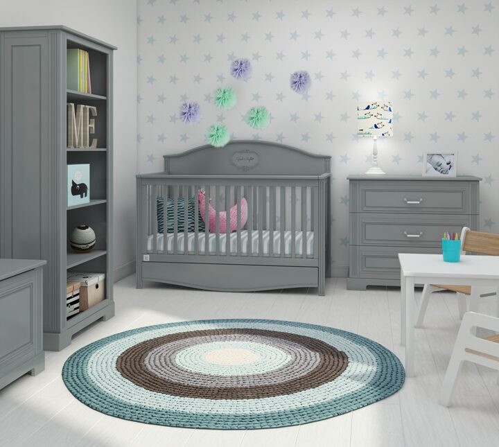 LABANAKT Pilka Kūdikio Lovytė 70x140