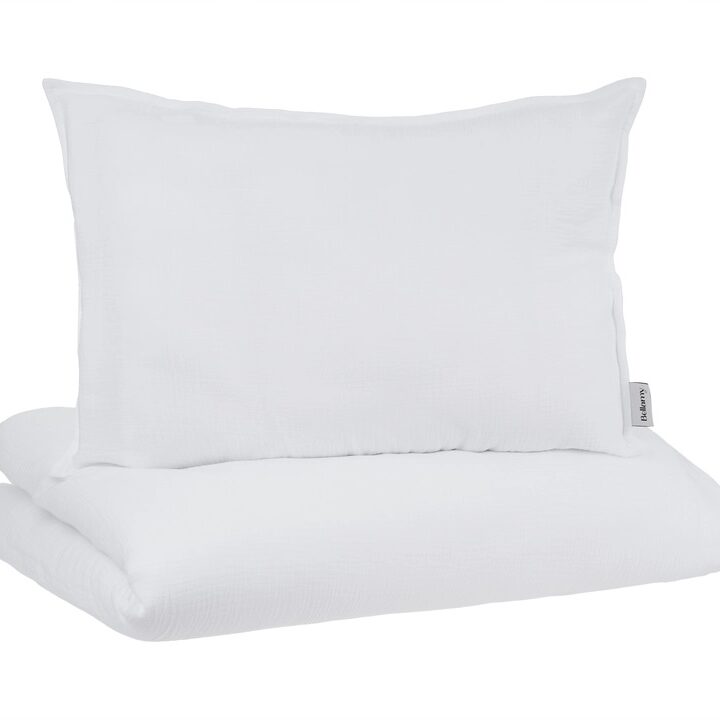 Vaikų Patalynės komplektas Sniego baltumo muslinas 100x135cm