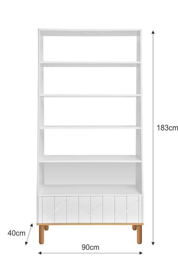 TAURAS Botaninių motyvų Knygų Lentyna