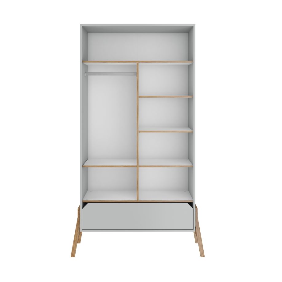 LOTĖ Pilka Spinta Vaiko Kambariui