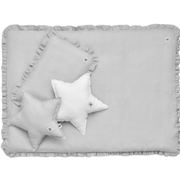 Lino Patalynė su užpilu Pilka 80x100