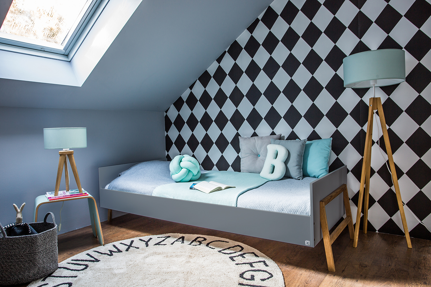 LOTĖ Pilka Lova 90x200