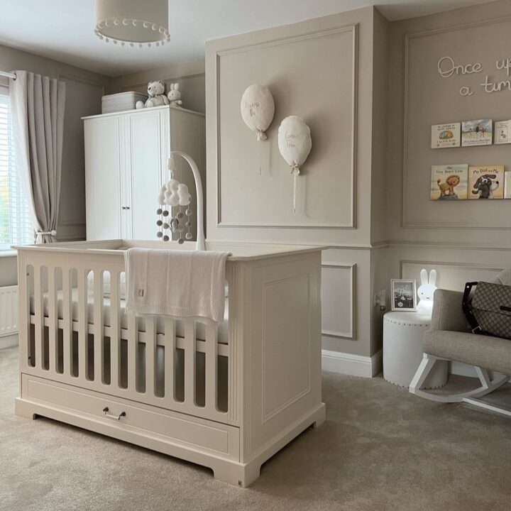 IDĖ Elegantiška Balta Kūdikio Lovytė 70x140