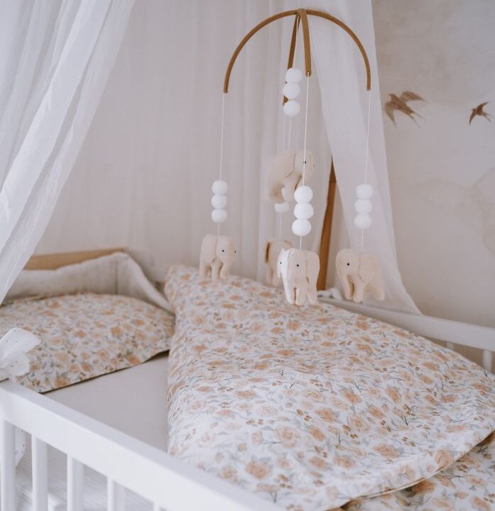 Vaikų Patalynės komplektas ROŽĖS medvilnė 100x135 cm