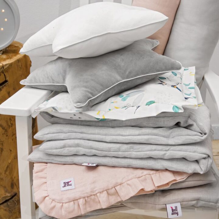 Lino Patalynė Pilka 140x200 su užpildu