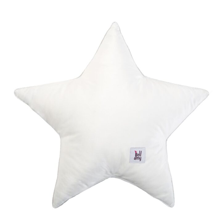 Aksomo Pagalvėlė ŽVAIGŽDUTĖ Sniego baltumo