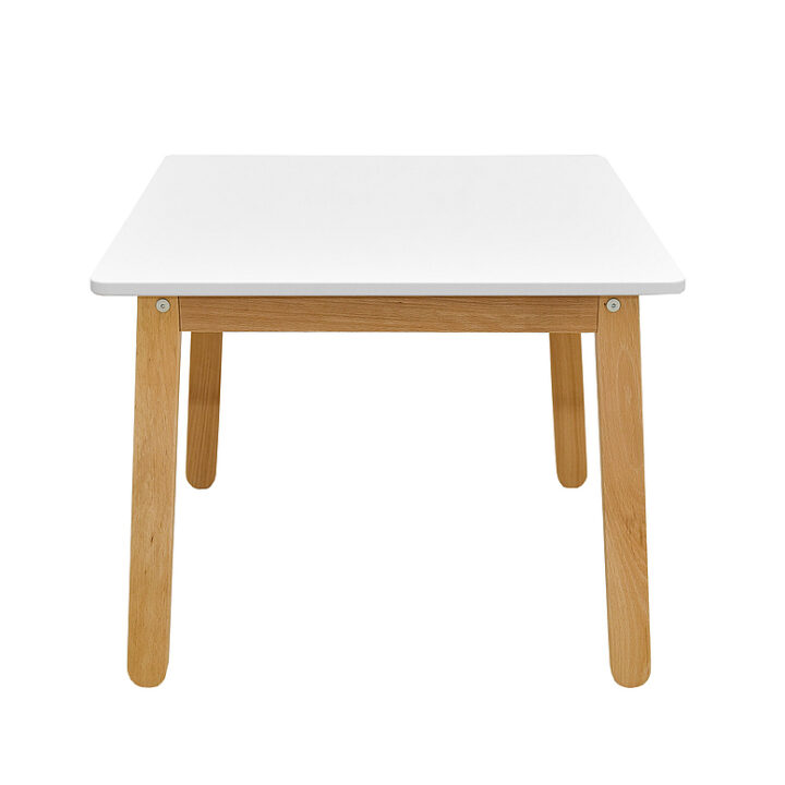 Vaikiškas Stalas MEDINUKAS Elegantiškos Baltos Spalvos