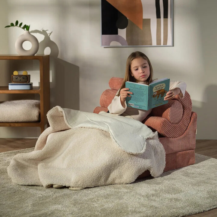 Vaikiška Braškių Spalvos Kėdė-Gultas FLIPSTER