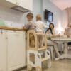 Montessori Virtuvės Bokštelis / Staliukas MAŠINĖLĖ