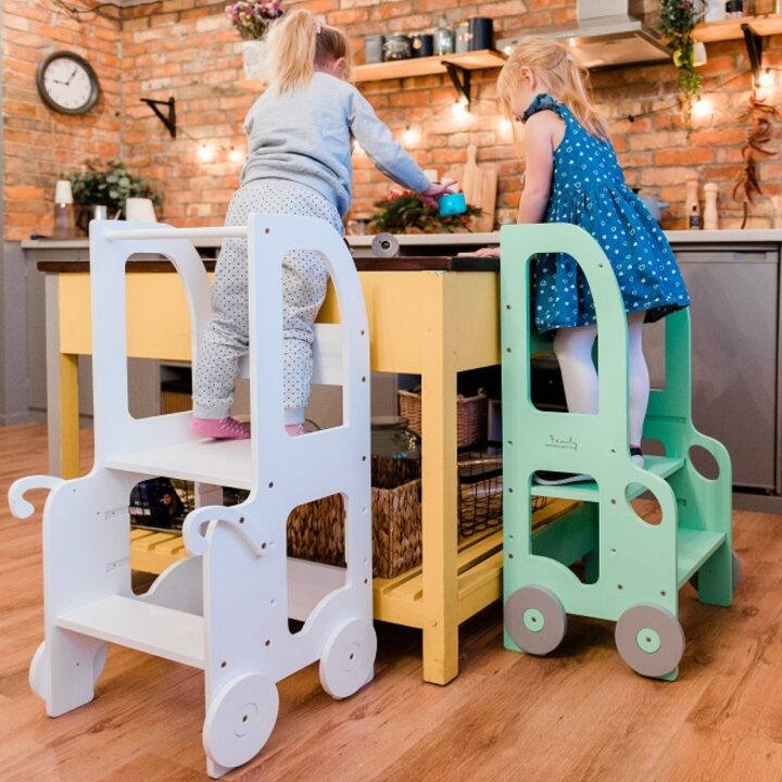 Reguliuojamas Virtuvės Bokštelis / Staliukas TROLEIBUSAS