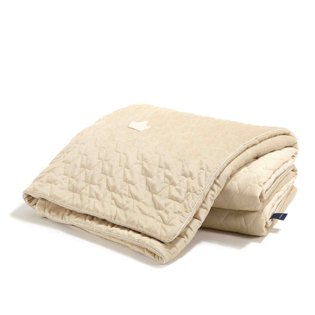 Šiltas Aksominis Vaikiškas Pledas SMĖLINĖ