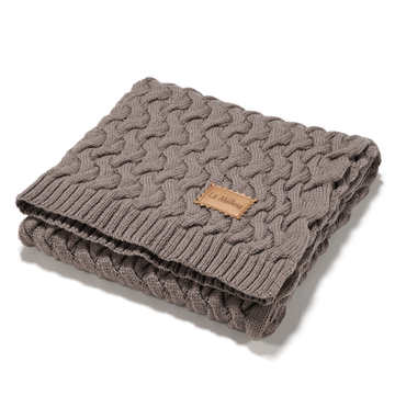 Vaikiškas Pledas Merino Vilnos 100% RUDAS
