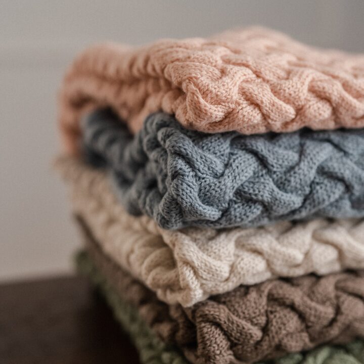 Vaikiškas Pledas Merino Vilnos 100% ŽALIAS