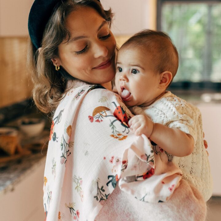 Bambukinis Naujagimio Vystyklas iš Muslino BORUŽĖLĖ