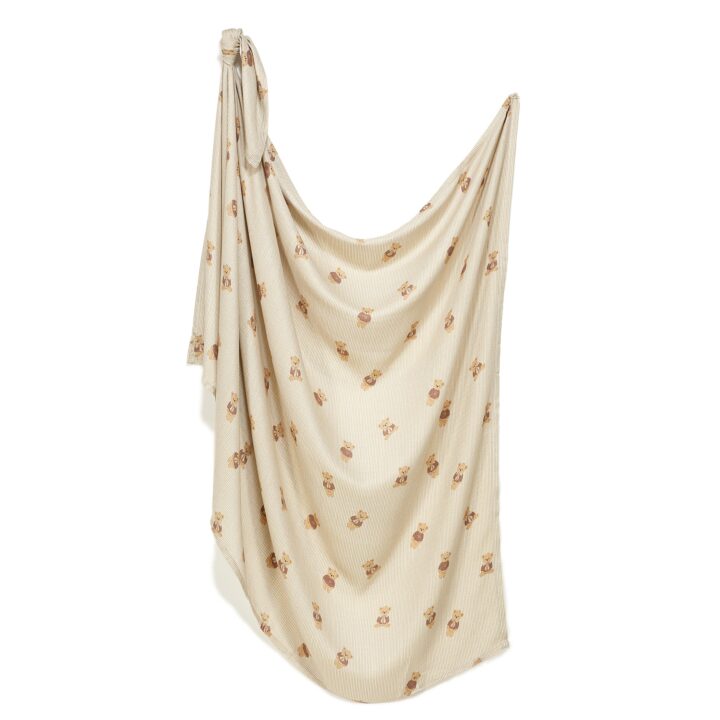 Bambukinis Naujagimio Vystyklas iš Muslino MEŠKUTIS