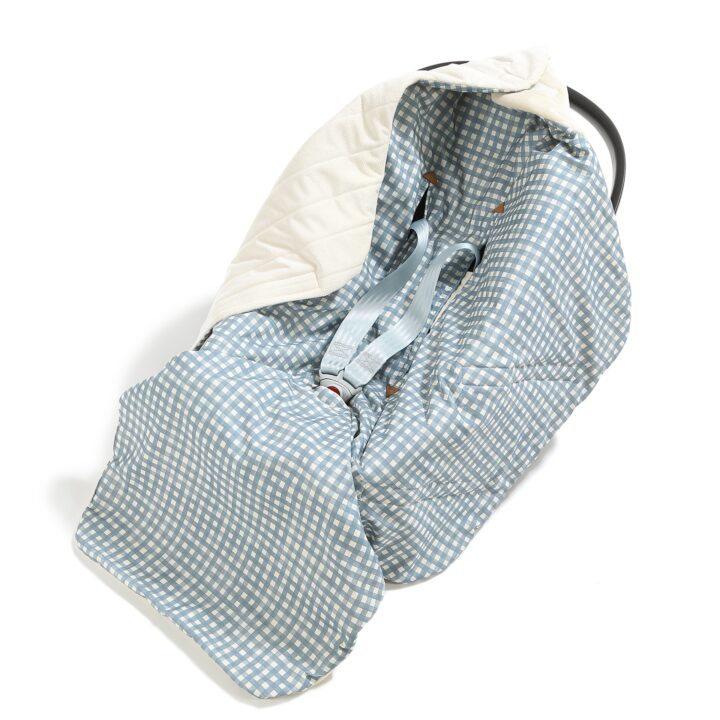 Daugiafunkcis Automobilinės Kėdutės Pledukas MĖLYNI LANGELIAI