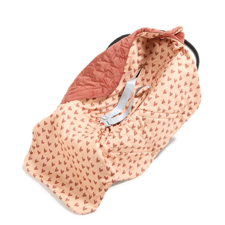 Daugiafunkcis Automobilinės Kėdutės Pledukas RAUSVOS ŠIRDELĖS