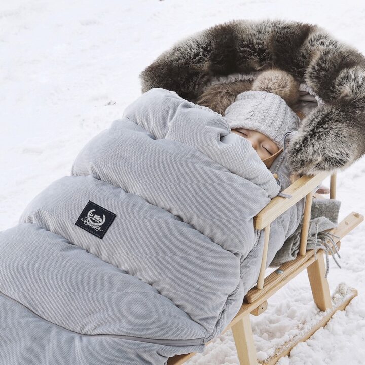 Kūdikių miegmaišis vežimėliui Combo Multi PILKAS