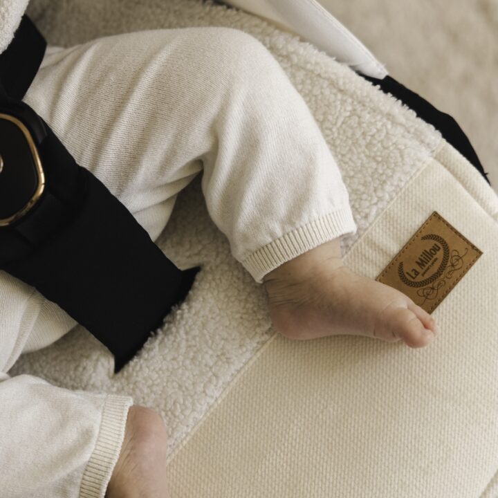 Meškiuko Multi Vežimėlio Įdėklas KREMINĖS SPALVOS