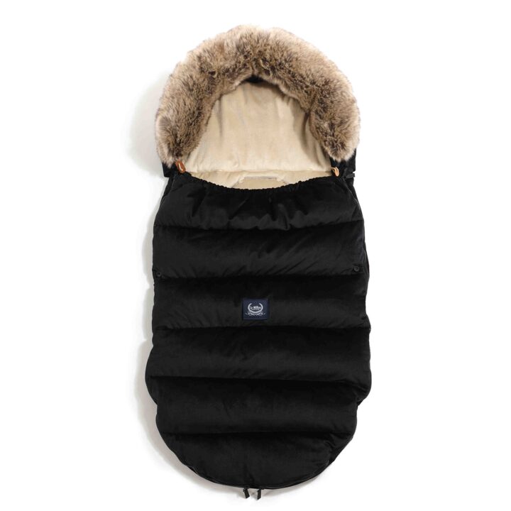 Universalus kūdikių miegmaišis vežimėliui JUODAS