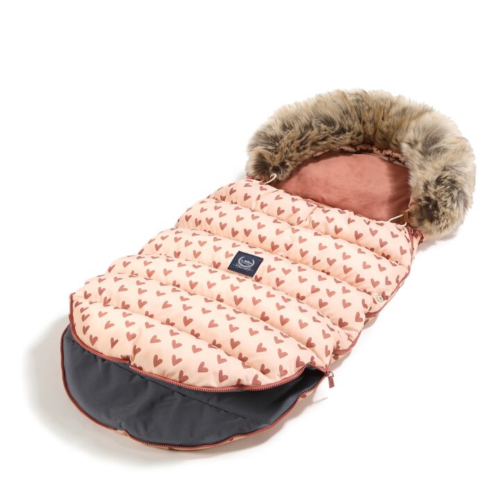 Universalus miegmaišis vežimėliui Multi RAUSVOS ŠIRDELĖS