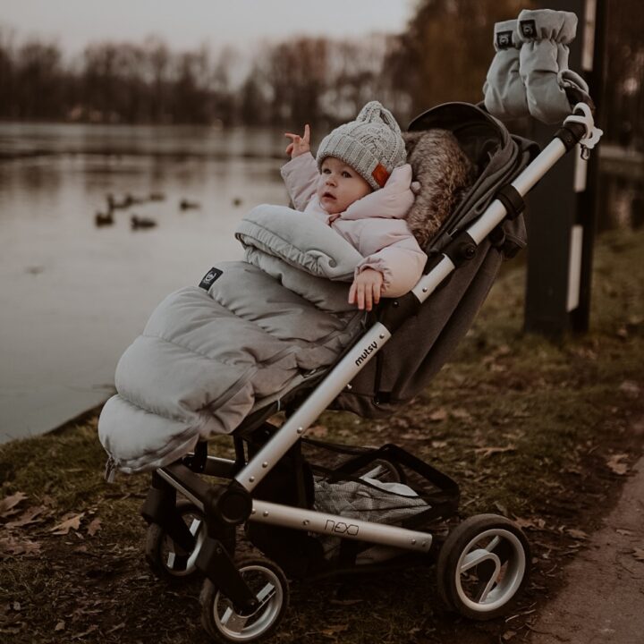 Universalus kūdikių miegmaišis vežimėliui Multi PILKAS