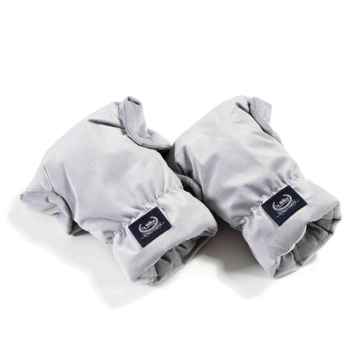 Vežimėlio Aksominės Pirštinės TAMSIAI PILKA