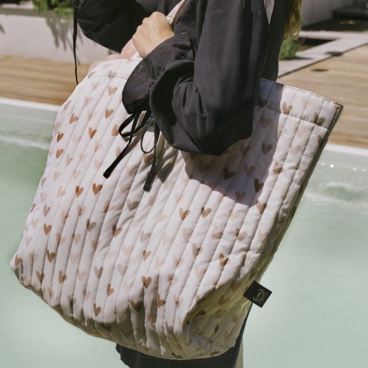 Pirkinių Krepšys tvirto nailono ŠVELNIOS ŠIRDELĖS