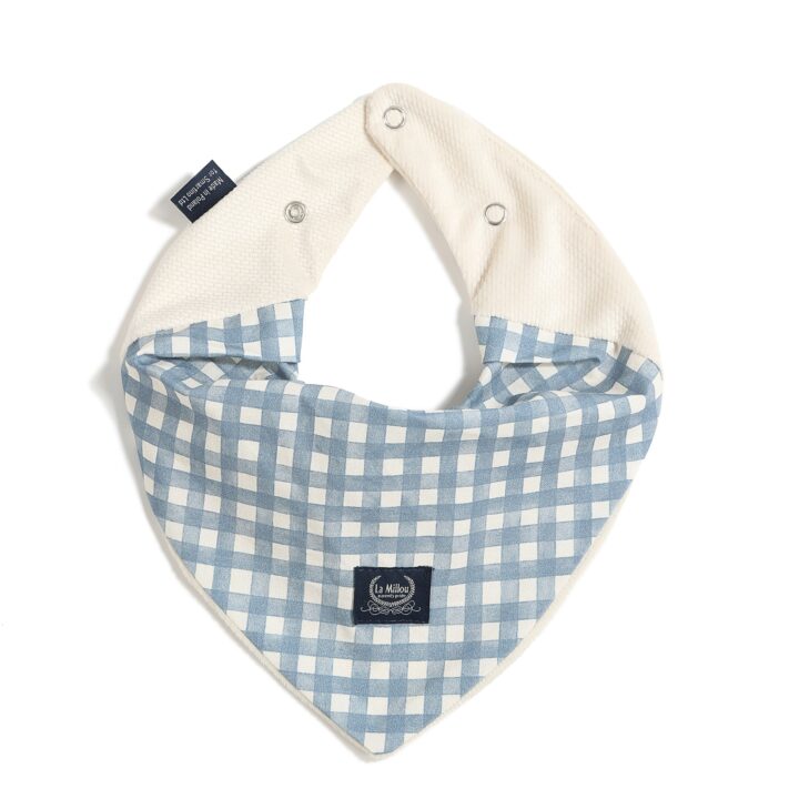 Minkšta Vaikiška Skarelė iš Aksomo KVADRATĖLIAI