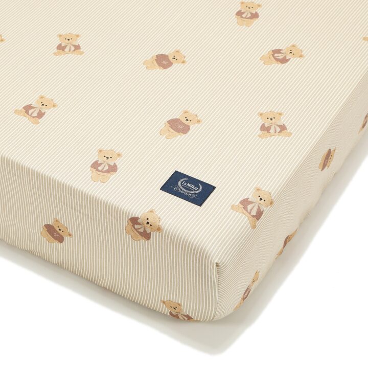 Medvilninė Paklodė su Guma MEŠKUTIS